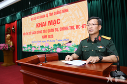 Quảng Ninh: Khai mạc Hội thi sổ sách công tác quân sự, chính trị, hậu cần - kỹ thuật năm 2026