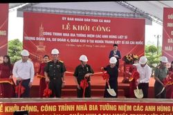 Khởi công Nhà Bia tưởng niệm các Anh hùng liệt sĩ Trung đoàn 10 tại Cà Mau