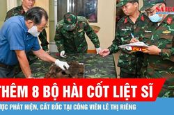 Quy tập thêm 8 bộ hài cốt liệt sĩ tại Công viên Lê Thị Riêng