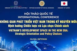 Hội thảo 'Không gian phát triển Việt Nam trong kỷ nguyên mới: Định hướng chiến lược và lựa chọn chính sách' diễn ra vào ngày 28/7