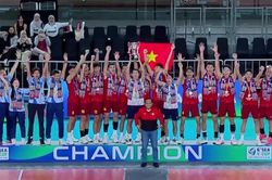 Tuyển bóng chuyền nam Việt Nam được thưởng 'nóng' sau chức vô địch SEA V.Cup 2026
