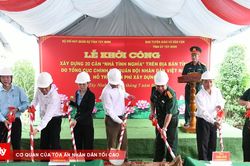Tây Ninh khởi công xây dựng 20 căn nhà tình nghĩa quân – dân