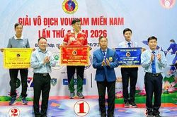 An Giang hạng nhì toàn đoàn tại Giải vô địch Vovinam miền Nam