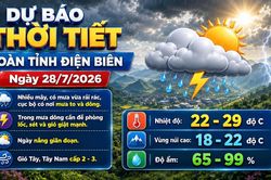 Bản tin Dự báo thời tiết ngày 28/7/2026