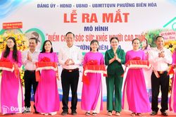 Ra mắt mô hình Điểm chăm sóc sức khỏe người cao tuổi phường Biên Hòa