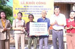 Xã Đông Khánh Sơn khởi công xây dựng nhà ở cho bệnh binh