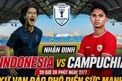 Nhận định Indonesia vs Campuchia, 20 giờ 30 phút ngày 27/7: Xứ vạn đảo phô diễn sức mạnh?