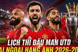 Lịch thi đấu MU tại Ngoại hạng Anh 2026-2027 đầy đủ 38 vòng