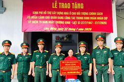 Binh đoàn 16 hỗ trợ xây dựng nhà ở cho con liệt sĩ