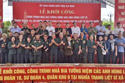 Cà Mau khởi công xây dựng Nhà bia tưởng niệm các Anh hùng liệt sĩ Trung đoàn 10