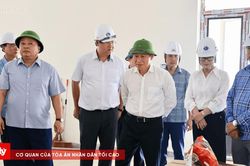 Ph&oacute; Thủ tướng L&ecirc; Tiến Ch&acirc;u kiểm tra tiến độ dự &aacute;n trường nội tr&uacute; li&ecirc;n cấp tại Tuy&ecirc;n Quang