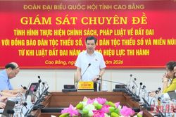 Giám sát chuyên đề tình hình thực hiện chính sách, phát luật về đất đai đối với đồng bào DTTS trên địa bàn tỉnh