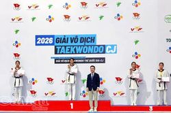 Taekwondo Cà Mau giành 8 huy chương tại Giải vô địch trẻ quốc gia 2026