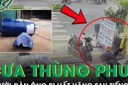 Cưa th&ugrave;ng phuy cũ, người đ&agrave;n &ocirc;ng bị hất văng sau tiếng nổ kinh ho&agrave;ng