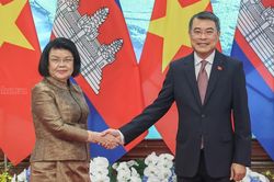 Thủ tướng Lê Minh Hưng hội kiến Chủ tịch Quốc hội Campuchia Khuon Sudary