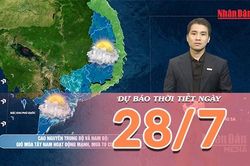 [Video] Dự báo thời tiết ngày 28/7/2026: Mưa gia tăng trên cả nước, tiềm ẩn nguy cơ ngập úng nhiều nơi
