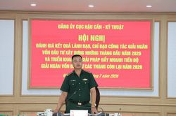 Đảng ủy Cục Hậu cần - Kỹ thuật quyết liệt đẩy nhanh tiến độ giải ngân vốn đầu tư xây dựng