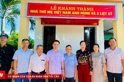 H&ograve;a quyện &yacute; Đảng - l&ograve;ng d&acirc;n trong c&ocirc;ng tr&igrave;nh tri &acirc;n Mẹ VNAH L&ecirc; Thị Niềm