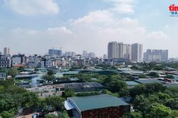 Ma trận nh&agrave; xưởng qu&acirc;y t&ocirc;n tr&ecirc;n đất n&ocirc;ng nghiệp cạnh hiện trường vụ ch&aacute;y Triều Kh&uacute;c