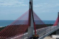To&agrave;n cảnh cầu vượt biển d&agrave;i nhất miền Trung trước ng&agrave;y c&aacute;n đ&iacute;ch