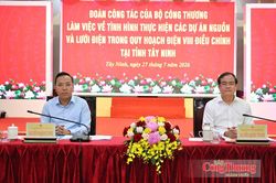 Bộ Công Thương làm việc với Tây Ninh về Quy hoạch điện VIII điều chỉnh