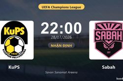 Nhận định KuPS vs Sabah: đội h&igrave;nh dự kiến