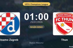 Nhận định Dinamo Zagreb vs Thun: đội hình dự kiến