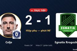 TRỰC TIẾPTrực tiếp Celje vs Egnatia Rrogozhin&euml;: Celje vượt l&ecirc;n dẫn trước