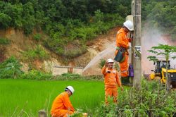 Đảm bảo an to&agrave;n lưới điện m&ugrave;a mưa b&atilde;o