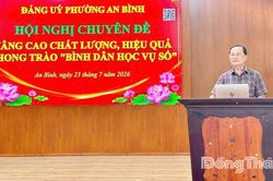 Phường An B&igrave;nh: Đẩy mạnh Phong tr&agrave;o 'B&igrave;nh d&acirc;n học vụ số', lấy người d&acirc;n l&agrave;m trung t&acirc;m