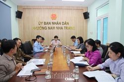 Phường Nam Nha Trang rà soát tiến độ làm sạch cơ sở dữ liệu đất đai