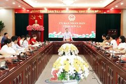 Đồng chí Phó Chủ tịch UBND tỉnh làm việc với các doanh nghiệp do Nhà nước nắm giữ 100% vốn điều lệ