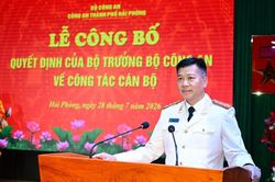T&acirc;n Ph&oacute; gi&aacute;m đốc C&ocirc;ng an Hải Ph&ograve;ng được biệt ph&aacute;i đến Văn ph&ograve;ng Th&agrave;nh ủy