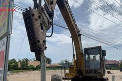 Quảng Trị: Đ&oacute;ng điểm 'đen' đấu nối tr&aacute;i ph&eacute;p tr&ecirc;n Quốc lộ 9