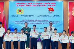Tuổi trẻ Công an Khánh Hòa khởi động chương trình 'Hành quân xanh'