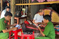 Công an xã Khánh Lâm quyết tâm hoàn thành thu nhận mẫu ADN thân nhân liệt sĩ