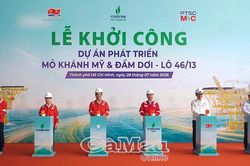 Khởi công Dự án phát triển mỏ Khánh Mỹ và Đầm Dơi - Lô 46/13