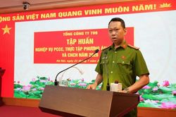 Tập huấn PCCC tại Tổng công ty 789 bảo đảm an toàn công trình quốc phòng