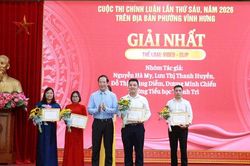 Tổng kết cuộc thi chính luận bảo vệ nền tảng tư tưởng của Đảng tại phường Vĩnh Hưng: Các tác phẩm có nội dung phong phú, thực tế