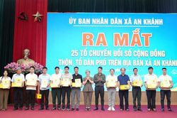 Xã An Khánh ra mắt các Tổ chuyển đổi số cộng đồng