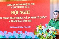 Cụm thi đua số 14 sơ kết phong tr&agrave;o 'V&igrave; an ninh Tổ quốc'