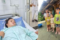 MS 1102: Chồng vừa mất vì tai biến, người phụ nữ lo cho 5 con nhỏ lại cấp cứu vì bệnh tật cần sự trợ giúp