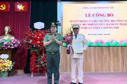 C&ocirc;ng bố quyết định bổ nhiệm Ph&oacute; Thủ trưởng Cơ quan An ninh điều tra CATP H&agrave; Nội