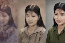 Đã phục dựng 2 bức ảnh tìm thấy trong mộ liệt sĩ ở Quảng Ngãi