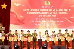 Hội thi Lực lượng bảo vệ an ninh, trật tự ở cơ sở khu vực phía Nam