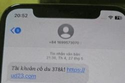 Tin nhắn SMS 'Tài khoản có dư...', bẫy lừa đảo mới