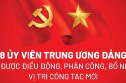 8 Ủy viên Trung ương Đảng vừa được điều động, phân công vị trí công tác mới