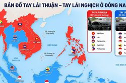 Các nước Đông Nam Á nào dùng tay lái nghịch, nước nào đi bên phải như Việt Nam?