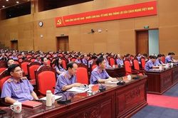 VKSND tối cao dự Hội nghị to&agrave;n quốc qu&aacute;n triệt v&agrave; triển khai thực hiện Nghị quyết Trung ương III, kh&oacute;a XIV