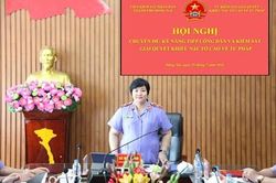 N&acirc;ng cao chất lượng c&ocirc;ng t&aacute;c tiếp c&ocirc;ng d&acirc;n v&agrave; kiểm s&aacute;t việc giải quyết khiếu nại, tố c&aacute;o về tư ph&aacute;p